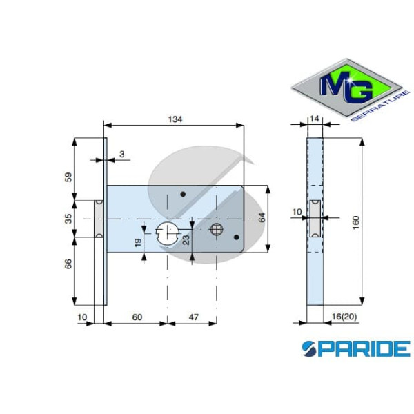 SERRATURA PER FASCE E 60 805602000 MG
