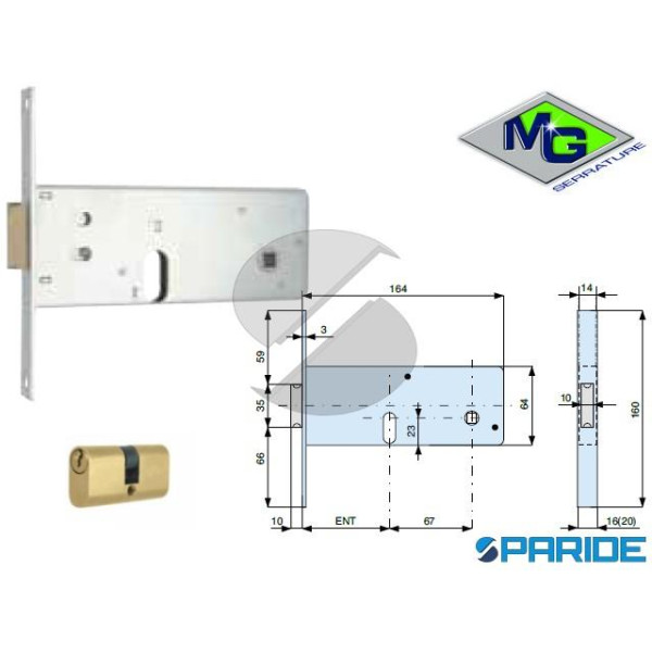 SERRATURA PER FASCE E 70 806701000 MG