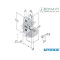 SERRATURA PER PORTA PIEGHEVOLE E 50 S 612 BONAITI CROMO SATINATO BORDO TONDO 40612050U8