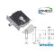 SERRATURA PER PORTE IN VETRO F 18 1244 PISTONE 2 MANDATE OMEC