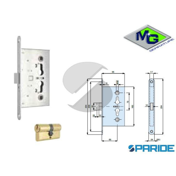 SERRATURA PER PORTE TAGLIAFUOCO 480650000 MG  F 24...