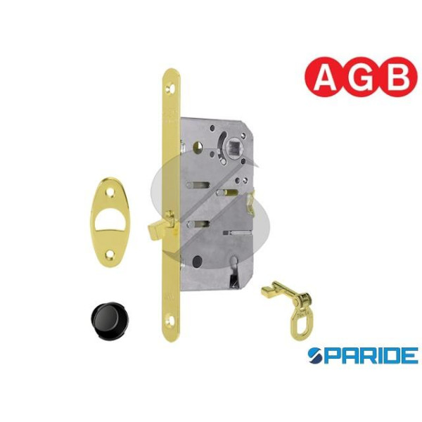 SERRATURA SCIVOLA T E 50 16X168 OTTONE LUCIDO AGB ...