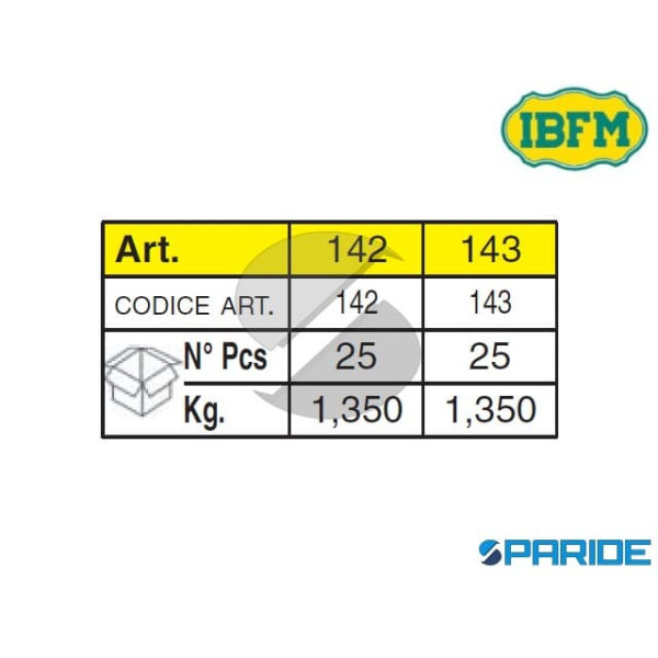 SERRATURA UNIVERSALE IBFM 143 PER CASELLARI POSTALI