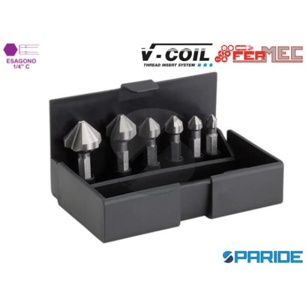 SET 6 SVASATORI HSS 1\4 6,3-20,5 MM 67300 FERMEC