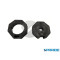 SET ADATTATORE D 70 MM PER MOTORE A CORONA OTTTAGONALE PLASTICA NERO