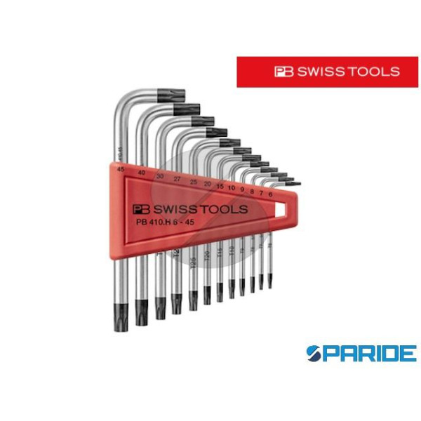 SET CHIAVI TORX PIEGATE PB 410H 6-45 CN SWISS TOOL...