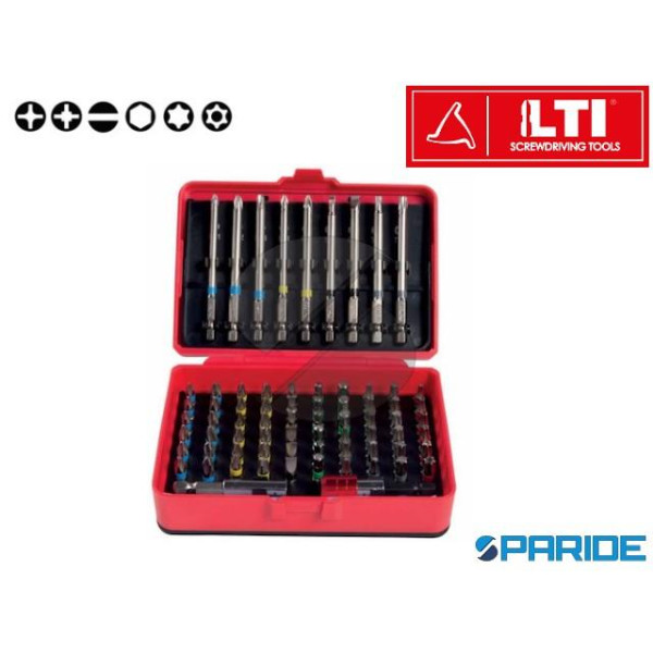 SET INSERTI 1\4 71 PZ COLOUR PER AVVITATORI 660140...