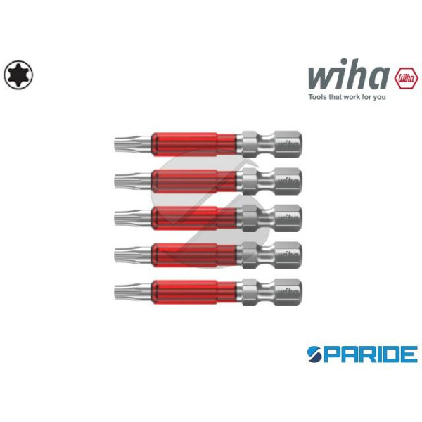 SET INSERTI TORX 1\4 E6,3 TX40 L 49 MM 42134 TY WI...