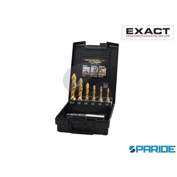 SET KOMBI TOOLS HSS TIN M3-M10 + ADATTATORE