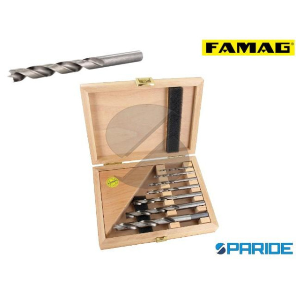 SET PUNTE ELICOIDALI PER LEGNO HSS D 3,4,5,6,8,10,...
