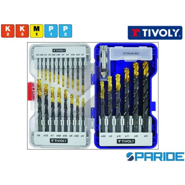 SET PUNTE PER METALLO HSS STEAM TIVOLY 26 PZ