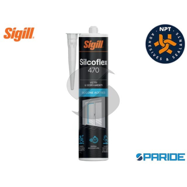 SIGILLANTE SILICONICO ACETICO SILCOFLEX 470 VERDE ...