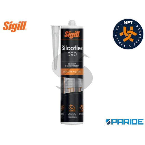 SIGILLANTE SILICONICO SILCOFLEX 590 MARRONE METAL 300 ML SIGILL