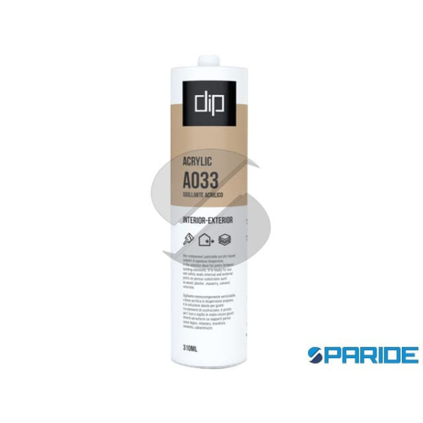 SILICONE ACRILICO DIP 033 BIANCO 310 ML