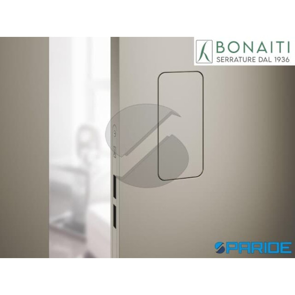 SISTEMA INVISIBILE GHOST PRIVACY 311-GF42 BONAITI CROMO OPACO CONTROPIASTRA PORTE LEGNO