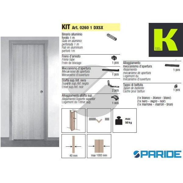 SISTEMA SYSTEM 0260\50 0260 1 DXSX PORTE IN LEGNO ...