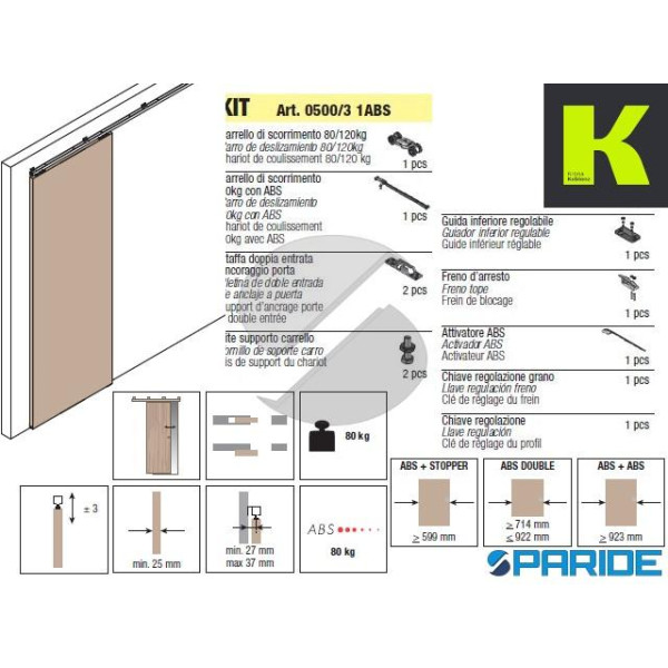 SISTEMA SYSTEM 0500\80 ABS 0500\3 1ABS SCORREVOLI ...