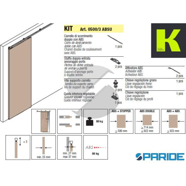 SISTEMA SYSTEM 0500\80 ABS 0500\3 ABSU SCORREVOLI ...