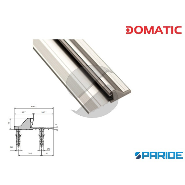 SOGLIA PER PORTE DF9900A L 850 MM DOMATIC