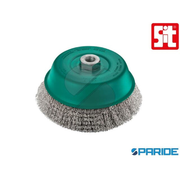 SPAZZOLA A TAZZA D 120 T120 0932 SIT IN FILO ONDUL...