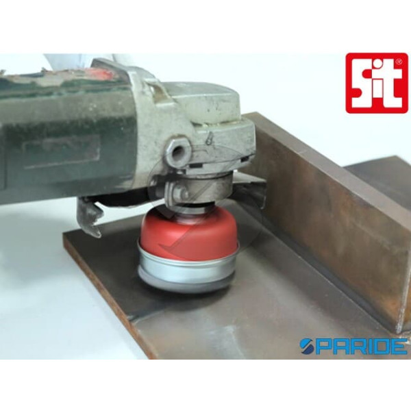 SPAZZOLA A TAZZA D 70 TU71 0242 SIT MAZZETTI RITORTI IN FILO ONDULATO ACCIAIO 0.50 MM