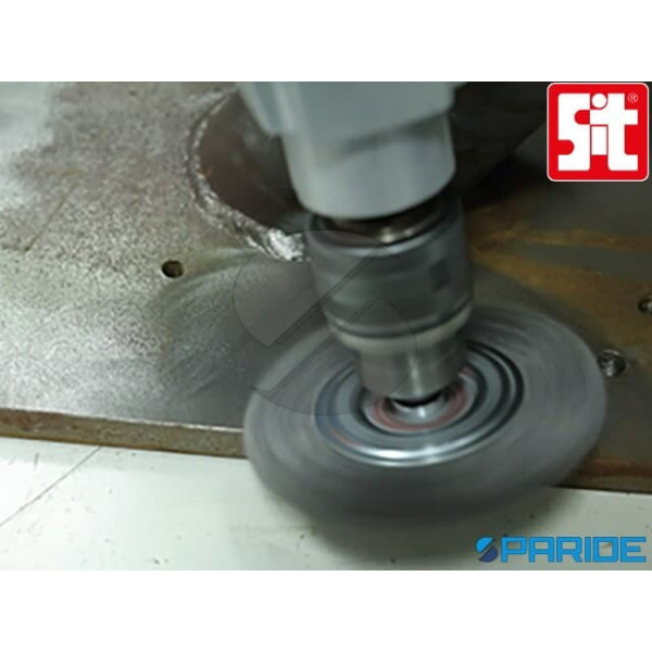 SPAZZOLA CIRCOLARE CON GAMBO D 50 GG53 0857 SIT IN FILO ONDULATO ACCIAIO 0.30 MM