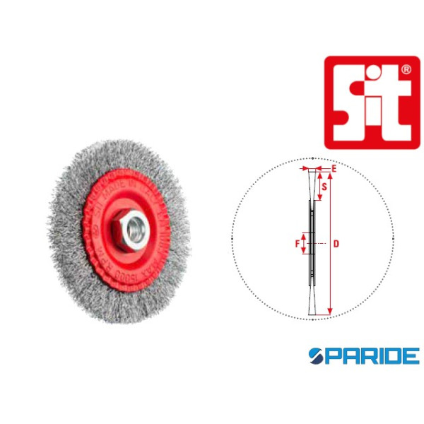 SPAZZOLA CIRCOLARE D 115 MM 3111 2466 SIT IN FILO ...