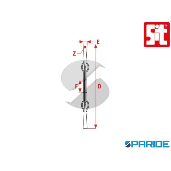 SPAZZOLA CIRCOLARE D 115 UZ115 0541 SIT A MAZZETTI RITORTI IN FILO ONDULATO ACCIAIO 0.5 MM