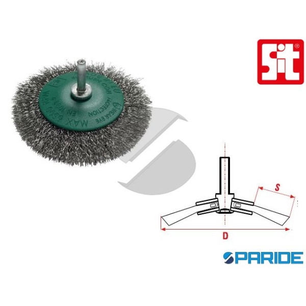 SPAZZOLA CONICA D 95 CO90 G 0941 SIT IN FILO ONDUL...