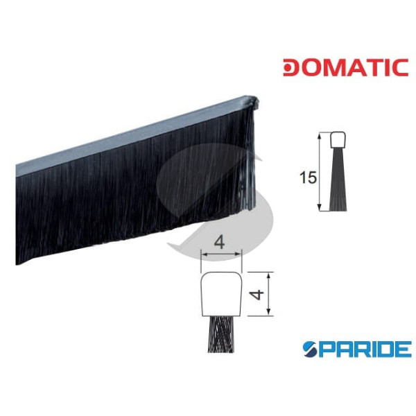 SPAZZOLA LINEARE DG5010 H 15 L 2500 MM ZINCATO PER...