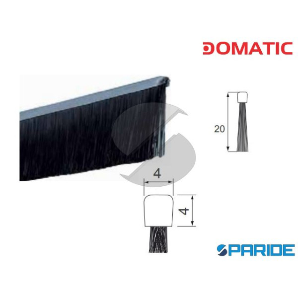 SPAZZOLA LINEARE DG5020 H 20 L 2500 MM ZINCATO PER...