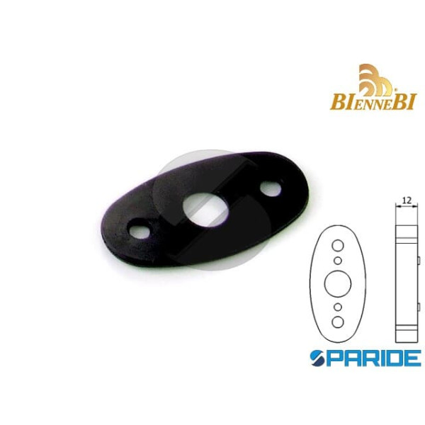 SPESSORE OVALE H 12 MM NERO 500N BIENNEBI PER FERM...