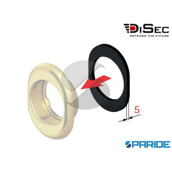 SPESSORE PER DEFENDER A MOLLA D 50 SP 5 MM 88X68 M...