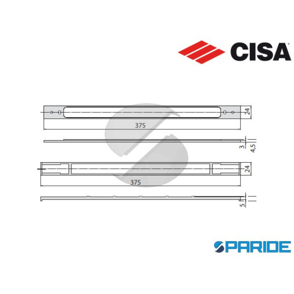 SPESSORE SOTTOFRONTALE NYLON 06141 88 CISA