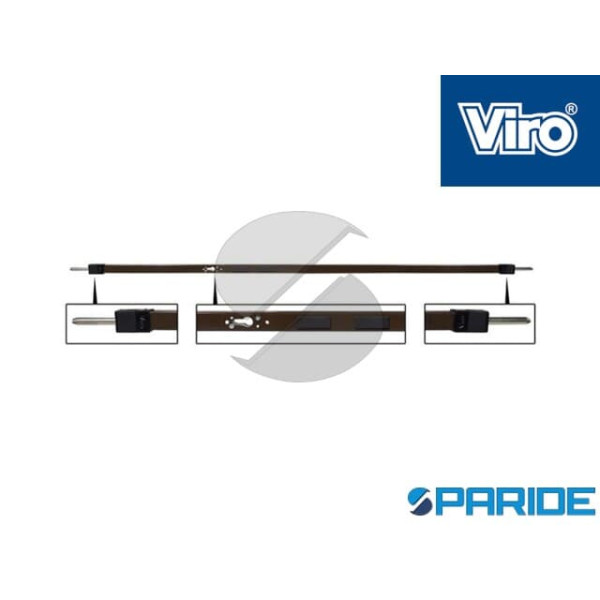 SPRANGA SICUREZZA 4008 VIRO L 2400 MM NERA CON ROS...