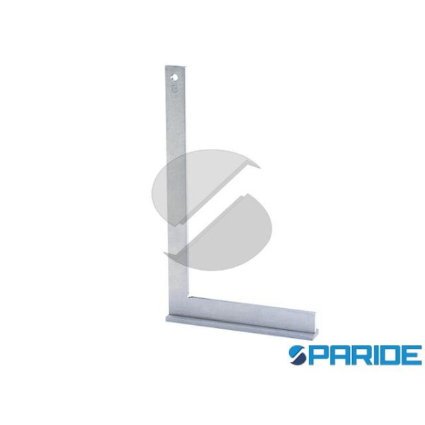 SQUADRA A 90 GRADI 150X100 MM IN ACCIAIO CROMATO PER MECCANICI E FABBRI CON CAPPELLO
