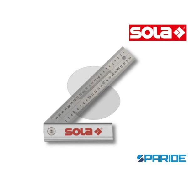 SQUADRA REGOLABILE 250X170 MM MOD. QUATTRO IN ACCI...