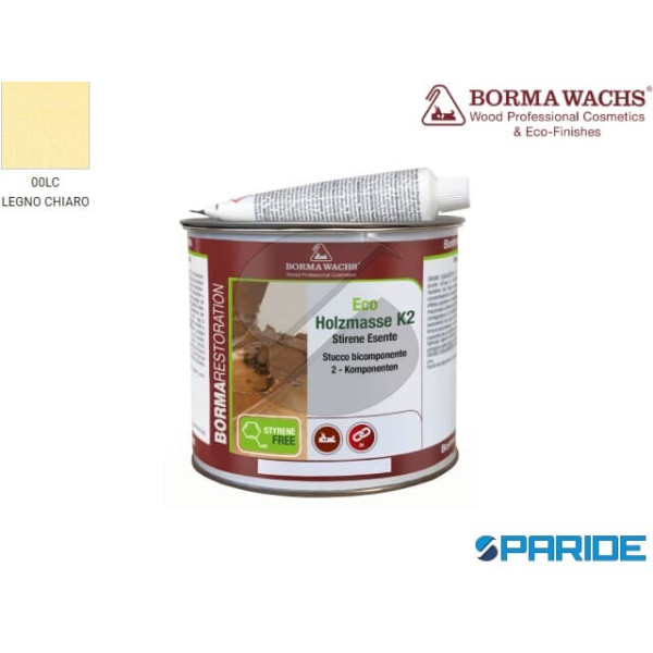 STUCCO BICOMPONENTE ECO HOLZMASSE K2 LEGNO CHIARO ...