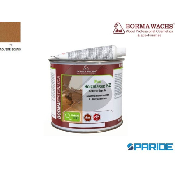 STUCCO BICOMPONENTE ECO HOLZMASSE K2 ROVERE SCURO ...