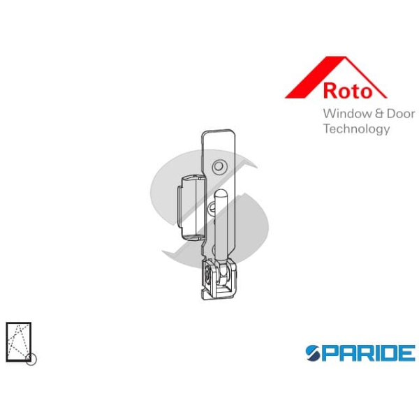 SUPPORTO CERNIERA 12/20 DX 450547 ROTO NX