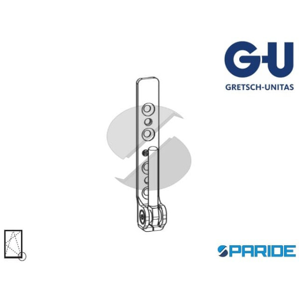 SUPPORTO CERNIERA 130 KG UNI-JET M6\4 B 18-2 0 GU PER LEGNO