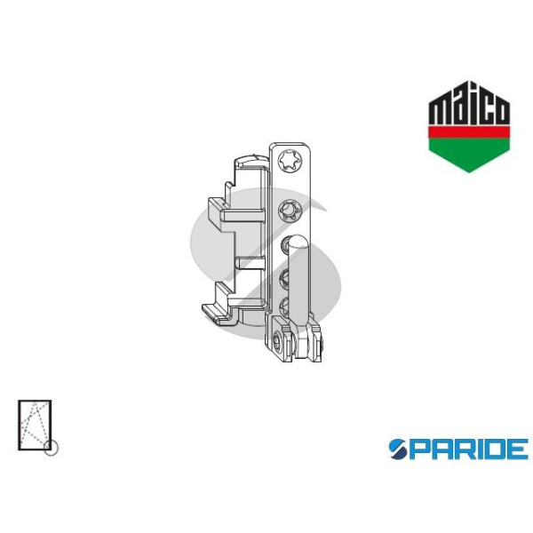 SUPPORTO CERNIERA DT130 12/20 DESTRO 204787 MAICO ...