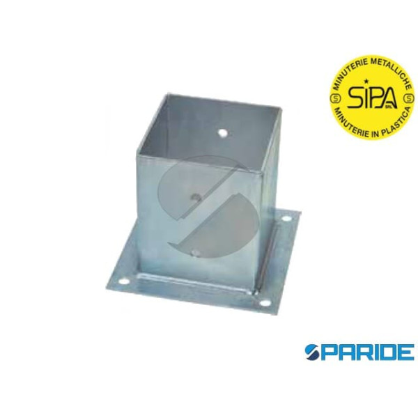 SUPPORTO CHIUSO PER TRAVI CON PIASTRA 180X180 MM TRAVE 101X101 MM 1437 SIPA