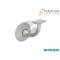 SUPPORTO CORRIMANO 112 CONCAVO OTTONE CROMO SATINATO
