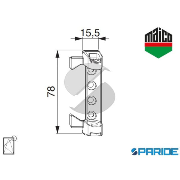 SUPPORTO FORBICE 12\18 54694 MAICO IN APPOGGIO