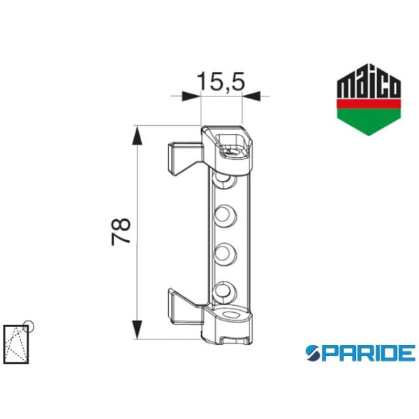 SUPPORTO FORBICE 12\20 54695 MAICO IN APPOGGIO