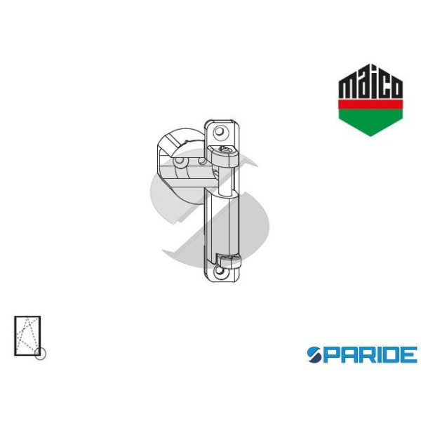 SUPPORTO FORBICE 4/15-9 SINISTRO 55415 MAICO AD IN...