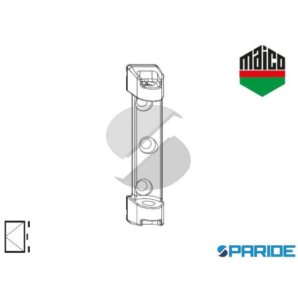 SUPPORTO FORBICE PVC 52480 MAICO CON PERNO POSIZIO...