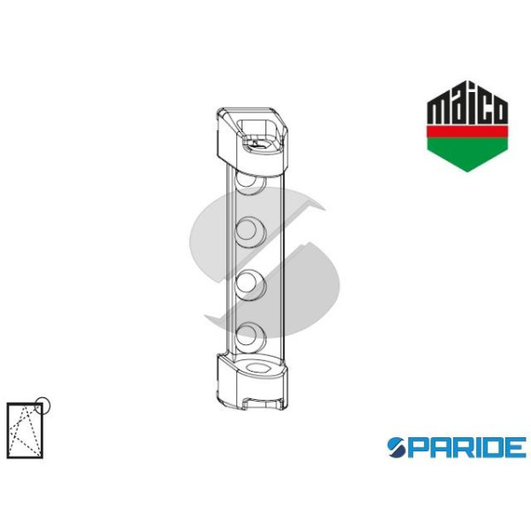 SUPPORTO FORBICE PVC 52481 MAICO CON PERNO 7 MM