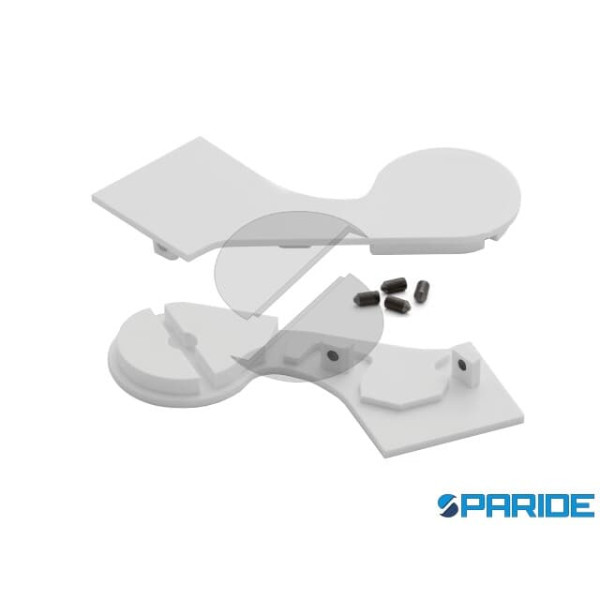 TAPPI COPERTURA DX SX ARGENTO PER PROFILO CORRIMAN...